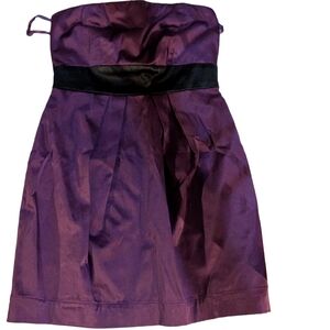 Purple Strapless Dress with Black Waistband (2/ 22 $ on selected item)